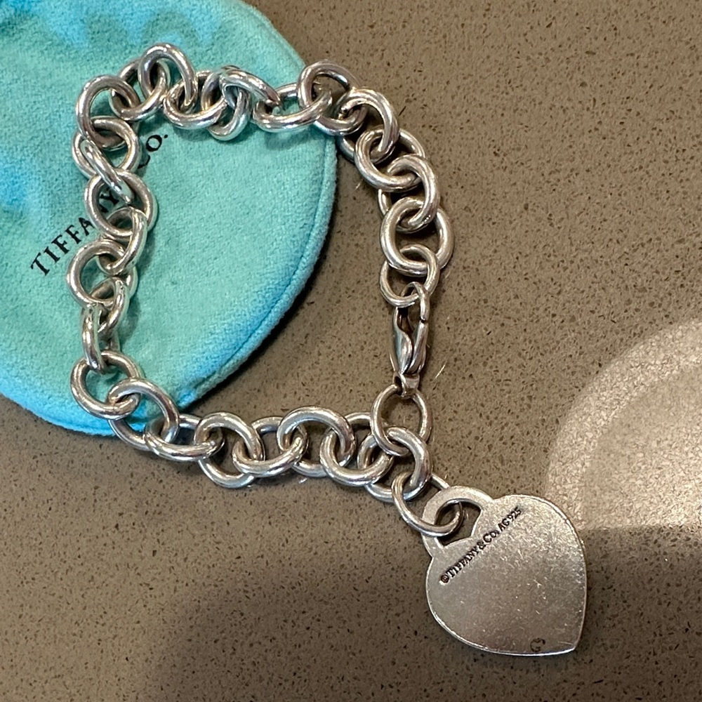 Tiffany & Co. Silver Heart Charm Bracelet - Picture 3 of 5